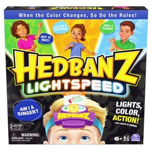 Spin Master Games Hedbanz Lightspeed Board Game - 1 of 4