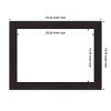 Amanti Art Furniture Espresso Narrow Framed Magnetic Dry Erase Board - 4 of 4
