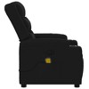 vidaXL Massage Recliner Chair - Dark Gray Manual Push Back - 3 of 4