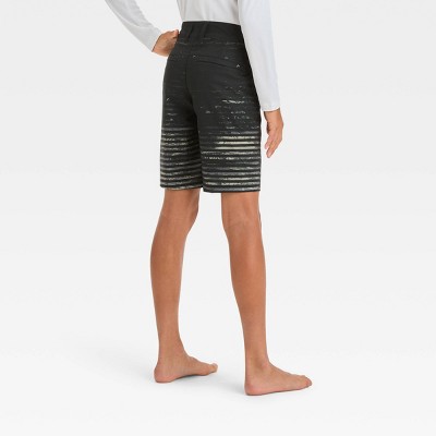 Art Class Boys' Hybrid Striped Swim Shorts - art class™ Gray 4 — фото 3