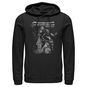 Men's The Nightmare Before Christmas Jack and Oogie Boogie Distressed Pull Over Hoodie - 1 of 4