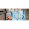Polyester Carpet with 100% Polyester, 350Gsm Plush Weight, TPR Washable Foldable Backing, Printed Abstract Design, Durable and Soft - 3 of 4