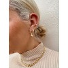 Small Gold Huggie Hoop Earrings Set for Women Men Hypoallergenic 14K Plated Stack Cartilage Earrings, Multiple Piercing - 4 of 4