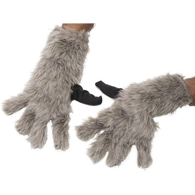 faux fur gloves