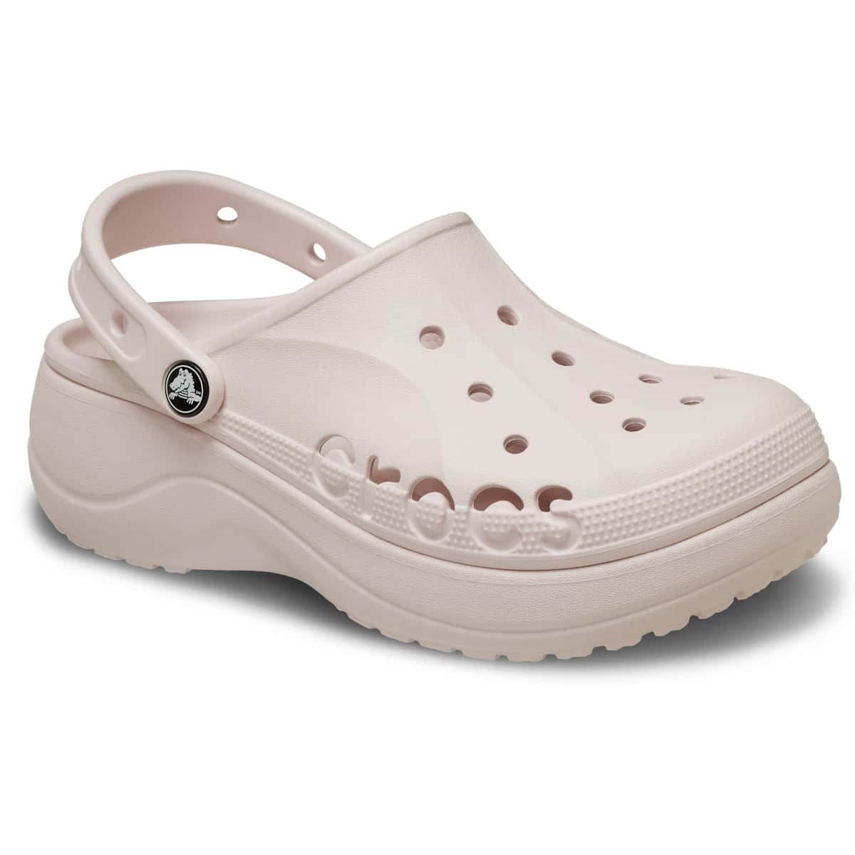 Женские сабо Crocs Women's Baya Clogs Platform Shoes, Barely Pink, W10 — фото 5