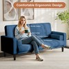 Kayamas 70" Small Loveseat Sofa Small Couch for Living Room, Comfy Love Seat with Removable Washable Cover and Solid Wood Frame - 4 of 4