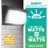 Simply Conserve 100/150/175-Watt Equivalenttegrated LED Bronze Wet Rated Adjustable Wall Pack Light, 3000K/4000K/5000K - 4 of 4