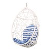 Hanging Egg Swing Chair, Rattan Egg Hanging Chair Hammock Egg Chairs With Plush Waterproof Cushion, Tear Drop Hanging Chair For Indoor Outdoor - 3 of 4