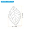 Unique Bargains Metal Bulk Hollow Leaf Pendants for Jewelry Making Bracelets 100 Pcs - 3 of 4