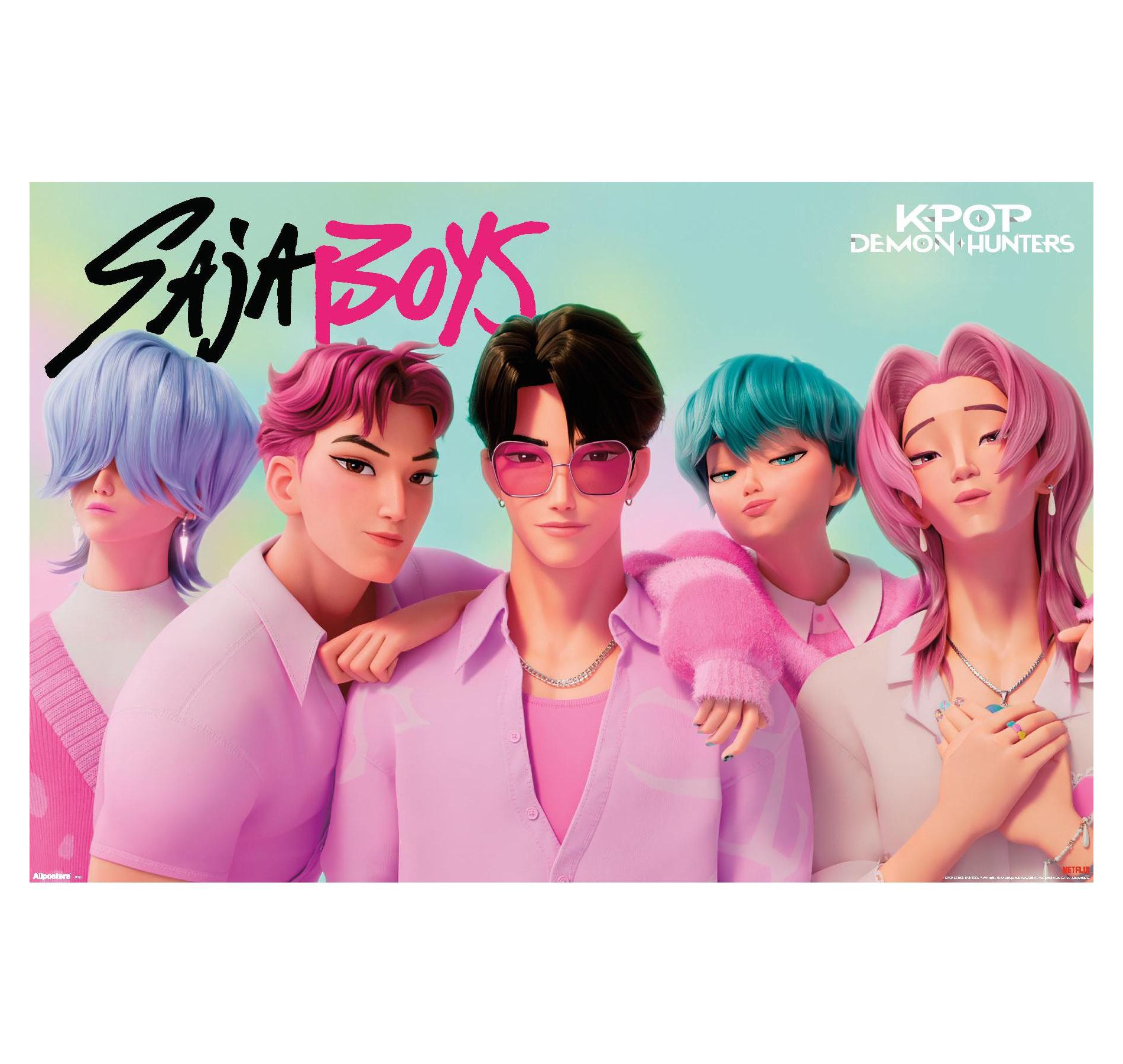 Trends International Netflix KPop Demon Hunters (2025) - Saja Boys Unframed Wall Poster Prints