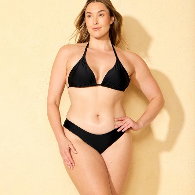 Shade & Shore Women's Scooped High Leg Extra Cheeky Coverage Bikini Bottom - Shade & Shore™ Black M — фото 4
