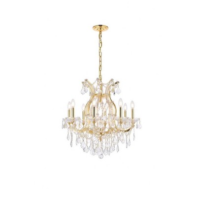 Elegant Lighting Maria Theresa 9 - Light Chandelier in  Gold