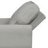 Corduroy Upholstered Indoor Sleeper Chaise Lounge Chair Bed with Storage, High-Density Foam, Throw Pillow and Rivet Detailing - 4 of 4