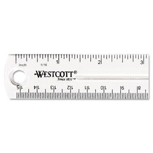 Westcott 6" Clear Ruler 45016 - 1 of 3