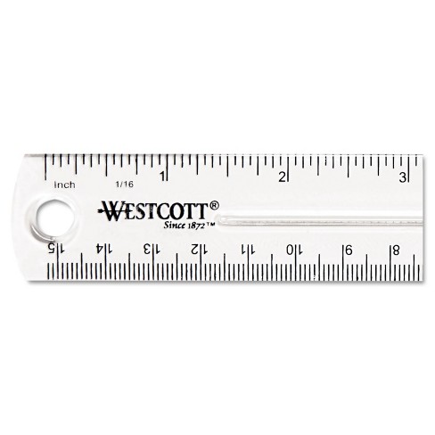 ME Steel Non-Slip Back Ruler 6 (1/32 Metric)