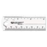 Westcott 6" Clear Ruler 45016