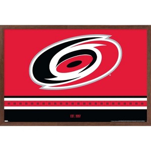 Trends International NHL Carolina Hurricanes - Logo 21 Framed Wall Poster Prints - 1 of 4