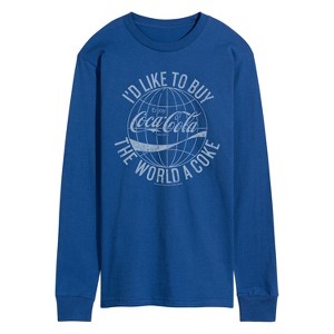 Men's - Coca-cola - Buy The World A Coke Long Sleeve Graphic T-Shirt - 1 of 3