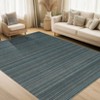 Modern Washable Area Rug for Living Room, Soft Floor Rug with Non Slip Backing, Low Pile Stain Resistant Bedside Carpet for Dorm - 2 of 4
