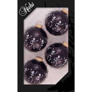 Christmas By Krebs - 67mm / 2.625" Designer Glass Baubles [4 Pieces] - 1 of 4