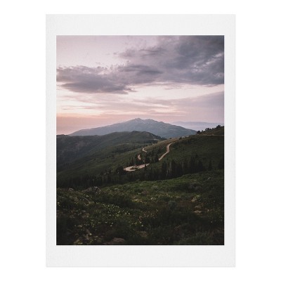 8" x 10" Garrett Lockh Skyline Drive Wall Art Print Green - society6