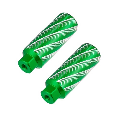 Unique Bargains Universal Aluminum Alloy Axle Rear Foot Pegs For Bmx Mtb Bike Fit 3 8 Inch Green 1 Pair Target