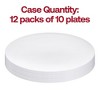 Smarty Had A Party 10.25" White Organic Plastic Dinner Plates - 120 pcs - 4 of 4