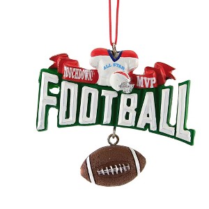 Kurt Adler 3.5 Inch Sport Ball Athletic Jersey Tree Ornaments - 1 of 3