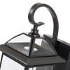 C Cattleya 17.5 in. Dark Bronze Finish Brass Outdoor Wall Lantern Sconce with Clear Tempered Glass - 4 of 4