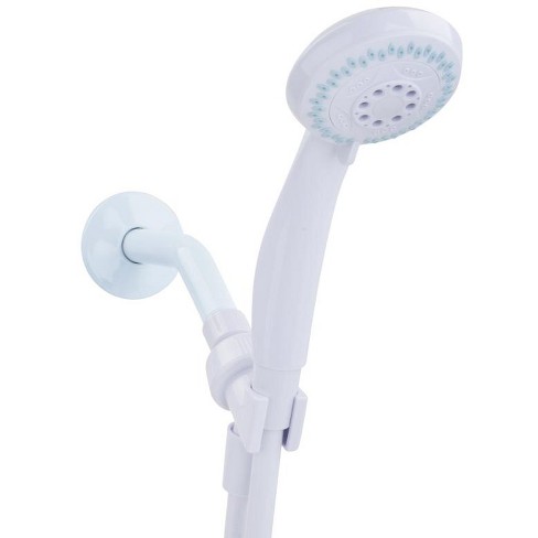 Oakbrook White Pvc 3 Settings Handheld Showerhead 1.8 Gpm : Target