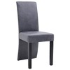 vidaXL Dining Chairs 4 pcs Gray Faux Suede Leather - 3 of 4