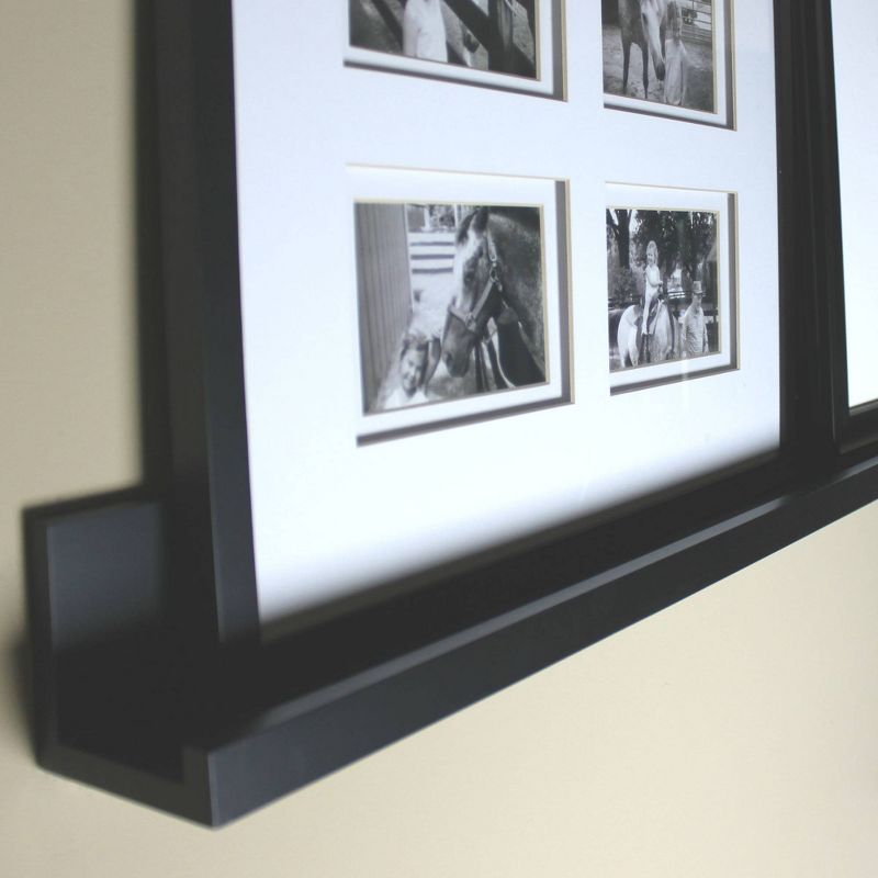 48&#34; x 4.5&#34; Picture Ledge Wall Shelf  Black - Inplace, 4 of 5