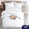 American Soft Linen Luxury Ultra Soft 100% Cotton Sateen Weave Solid Duvet Cover Set - Includes 1 Duvet Cover & 2 Pillow Sham Set - 3 of 4