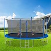 ELJGET 14 ft Trampoline for Adults/Kids with Safety Enclosure Net & Ladder, Heavy Duty Outdoor Recreational Trampolines for Family, Blue - 4 of 4