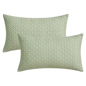 REGALWOVEN Geometric Pattern Soft Cozy Throw Pillow Covers for Living Room Sofa Home Decor 2 Pcs - 1 of 4