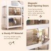 Kozyard Foldable Storage Bins with Lids Stackable Storage Bins with Door Wheel for Bedroom Living Room Closet Laundry - 3 of 4