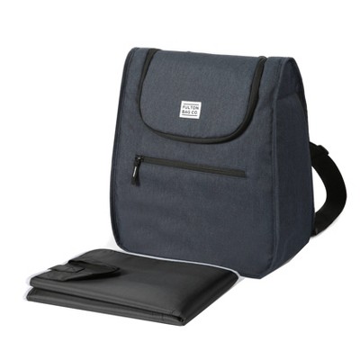 Image of Fulton Bag Co. Expandable Messenger Backpack Diaper Bag - Navy