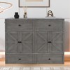 NicBex Full Size Murphy Bed Wooden Frame Murphy Bed Cabinet Morden Hideaway Wall Bed with Top Shelf for Living Room - 3 of 4