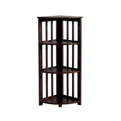 41.75" Agron Decorative Bookshelf Dark Walnut - HOMES: Inside + Out