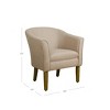 Modern Barrel Accent Chair - HomePop - image 2 of 4