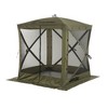 CLAM Quick-Set Traveler  6 x 6 Foot Portable Pop Up Outdoor Camping Gazebo Screen Tent 4 Sided Canopy Shelter with Ground Stakes and Carry Bag, Green - image 2 of 4