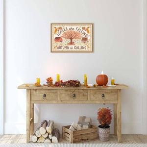 Amanti Art 23"x16" Autumn Days I by Laura Marshall Framed Canvas Wall Art Print - 1 of 4