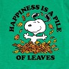 Boys' - Peanuts - Happiness Is A Pile Of Leaves Short Sleeve Graphic T-Shirt - 2 of 4