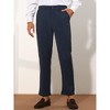 Lars Amadeus Men's Plaid Slim Fit Tapered Bargains Trousers - 2 of 4