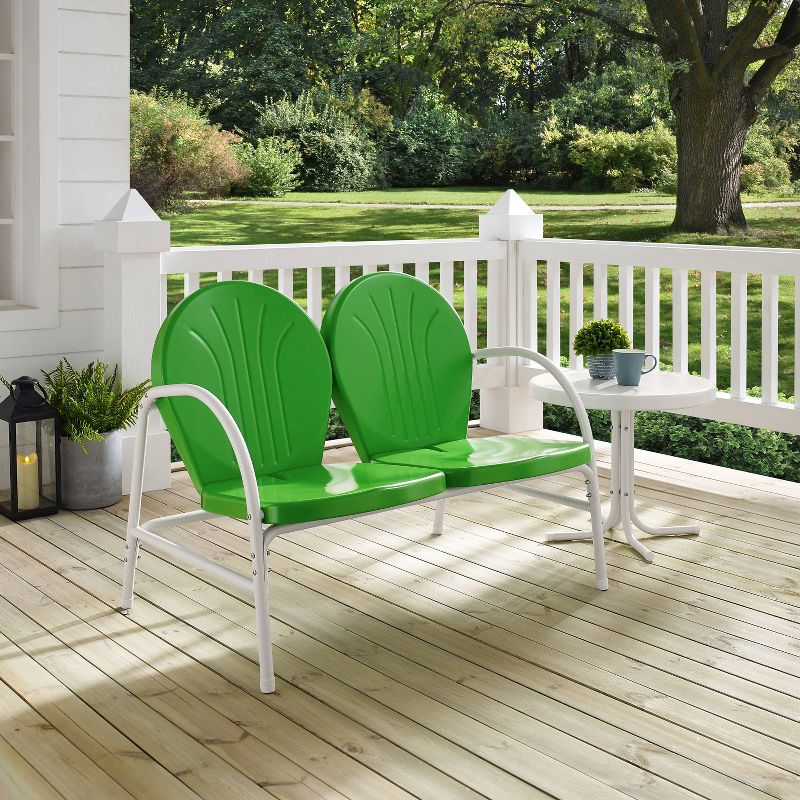 Griffith 2pc Outdoor Conversation Set - Kelly Green - Crosley, 5 of 10