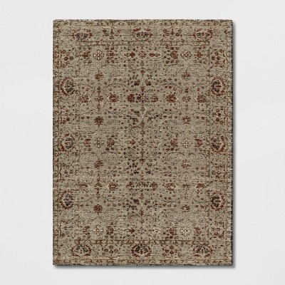 5'x7' Oakton Jacquard Chenille Distressed Tapestry Rug - Threshold™