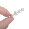 Unique Bargains Five Faux Pearl Shoelace Charms Gold Tone 2 Pcs - 3 of 4
