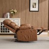 RONSHIN PU Leather Extra Wide Manual Recliner for Adults with Massage and Heat, Large Lazy Chair with 1.5X Sponge Comfort Arm and Back - 4 of 4