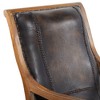 Traditional Leather Accent Chair Dark Brown - Olivia & May: Sturdy, Sophisticated, No Assembly Required - 4 of 4