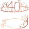 Meant2tobe 40th Birthday Sash And Tiara For Women - Pink - image 2 of 4